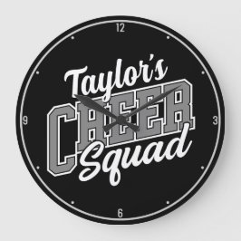 Eigen naam Cheerleader School Varsity Cheer Squad Grote Klok