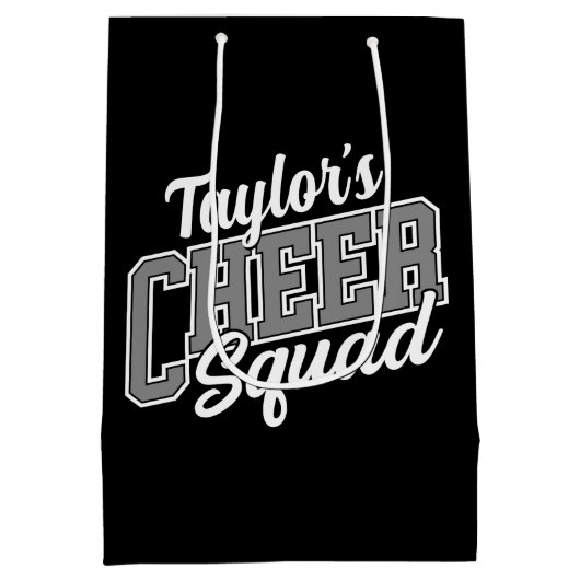 Eigen naam Cheerleader School Varsity Cheer Squad Medium Cadeauzakje (Achterkant)