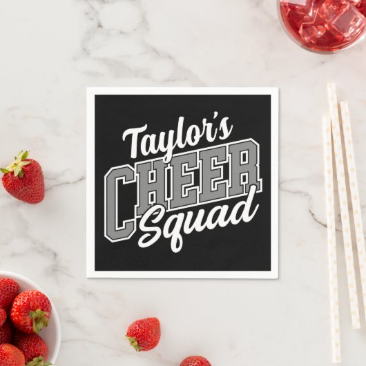 Eigen naam Cheerleader School Varsity Cheer Squad Servet (Insitu)