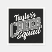 Eigen naam Cheerleader School Varsity Cheer Squad Servet (Voorkant)