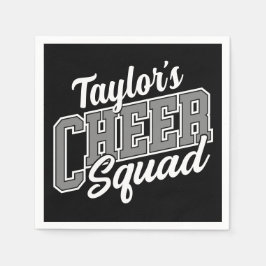 Eigen naam Cheerleader School Varsity Cheer Squad Servet