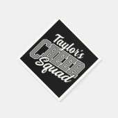 Eigen naam Cheerleader School Varsity Cheer Squad Servet (Hoek)