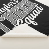 Eigen naam Cheerleader School Varsity Cheer Squad Sherpa Deken (3/4)