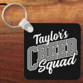 Eigen naam Cheerleader School Varsity Cheer Squad Sleutelhanger (Voorkant)