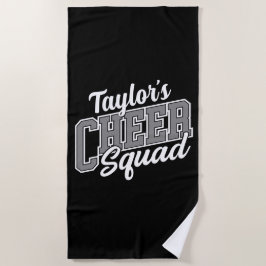 Eigen naam Cheerleader School Varsity Cheer Squad Strandlaken