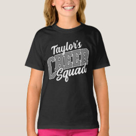 Eigen naam Cheerleader School Varsity Cheer Squad T-shirt