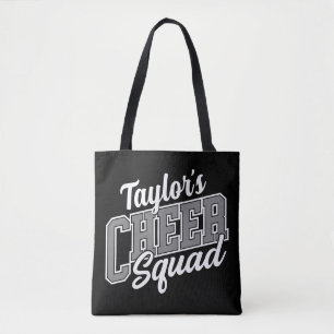 Eigen naam Cheerleader School Varsity Cheer Squad Tote Bag