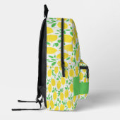 Eigen naam citroenpatroon bedrukte rugzak (Links)