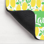 Eigen naam citroenpatroon muismat (Hoek)
