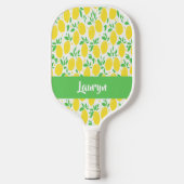 Eigen naam citroenpatroon pickleball paddle (Voorkant)