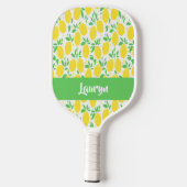Eigen naam citroenpatroon pickleball paddle (Achterkant)