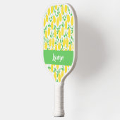 Eigen naam citroenpatroon pickleball paddle (Links)