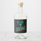 Eigen naam COCTAILS-labelset Likeurfles Etiket (Voorkant)