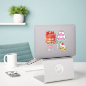 Eigen naam Cokesstickers Sticker (Laptop op bureau)
