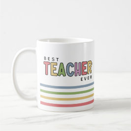 Eigen naam — Colorful Teacher Apprecits — cadeautj Koffiemok