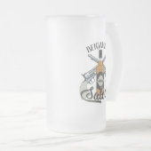 Eigen naam Cowboy Revolver Pistool Whiskey Saloon Matglas Bierpul (Voorkant rechts)