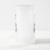 Eigen naam Cowboy Revolver Pistool Whiskey Saloon Matglas Bierpul (Center)