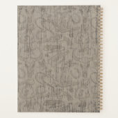 Eigen naam Cowboy Revolver Pistool Whiskey Saloon Planner (Achterkant)