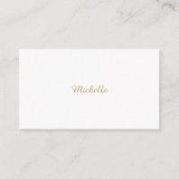 Eigen Naam Creatieve Trendy Gouden Kleur Script