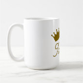 Eigen Naam Creatieve Trendy Gouden Kleur Script Koffiemok (Links)