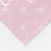 Eigen naam Cute Puppy girl in pastelwaterverf Fleece Deken (Hoek)