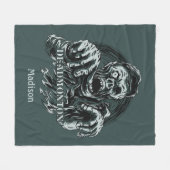 Eigen naam deadMONTON-dekens Fleece Deken (Voorkant (Horizontaal))