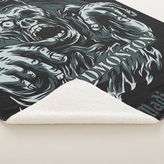 Eigen naam DEADMONTON-dekens Sherpa Deken (3/4)