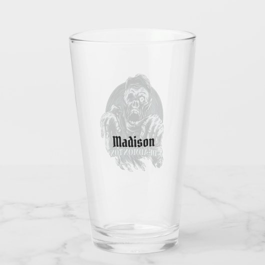 Eigen naam DEADMONTON-glas Glas (Achterkant)