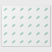 Eigen Naam Decoratieve Chic Eenvoudig Eenvoudig Bl Cadeaupapier (Vlak)