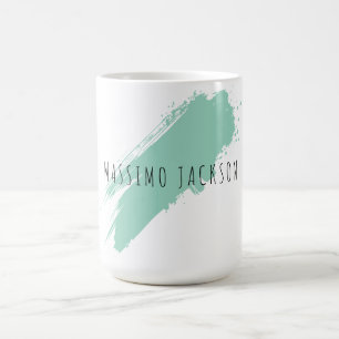 Eigen naam decoratieve chique effen eenvoudige bla koffiemok