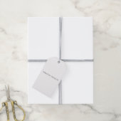 Eigen naam decoratieve chique gewone zwarte witte cadeaulabel (Met Touw)