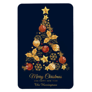 Eigen naam Decoratieve kerstboom Magneet