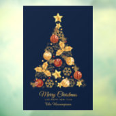 Eigen naam Decoratieve kerstboom Raamsticker (Vel 3)