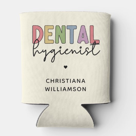 Eigen naam Dental Hygienist RDH-cadeautjes Blikjeskoeler (Achterkant)
