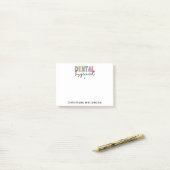 Eigen naam Dental Hygienist RDH-cadeautjes Post-it® Notes (Op bureau)
