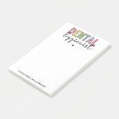 Eigen naam Dental Hygienist RDH-cadeautjes Post-it® Notes (Schuin)