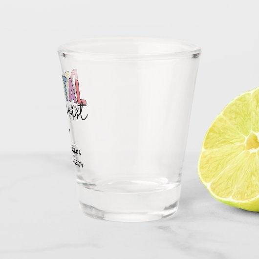 Eigen naam Dental Hygienist RDH-cadeautjes Shot Glas (Rechts)