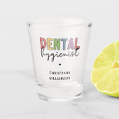 Eigen naam Dental Hygienist RDH-cadeautjes Shot Glas (Voorkant)