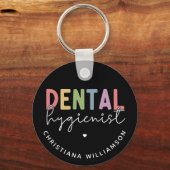 Eigen naam Dental Hygienist RDH-cadeautjes Sleutelhanger (Voorkant)