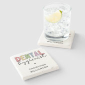 Eigen naam Dental Hygienist RDH-cadeautjes Stenen Onderzetter (Zijkant)