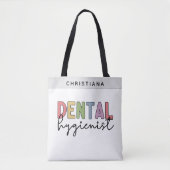 Eigen naam Dental Hygienist RDH-cadeautjes Tote Bag (Voorkant)