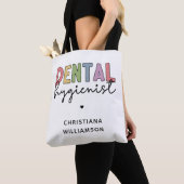 Eigen naam Dental Hygienist RDH-cadeautjes Tote Bag (Dichtbij)