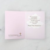 Eigen naam Derde Jubileum van Baptism Girl Ark Kaart (Binnen)