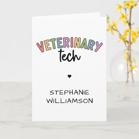 Eigen naam diergezondheidstechnologie | Vettechnic Kaart (Gele Bloem)