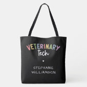 Eigen naam diergezondheidstechnologie | Vettechnic Tote Bag (Achterkant)