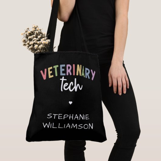 Eigen naam diergezondheidstechnologie | Vettechnic Tote Bag (Dichtbij)