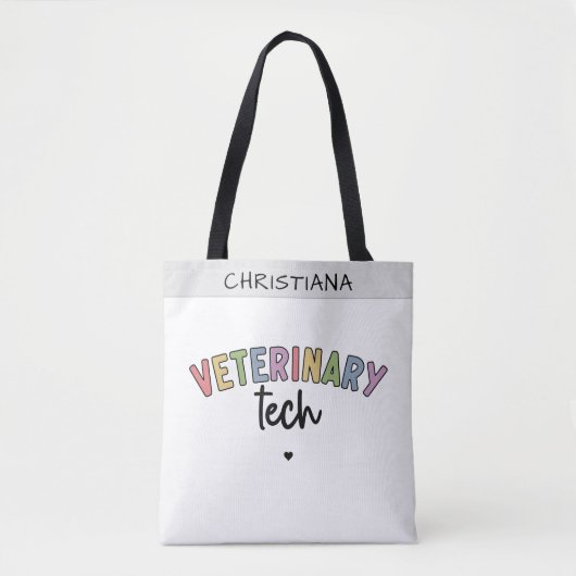 Eigen naam diergezondheidstechnologie | Vettechnic Tote Bag (Voorkant)