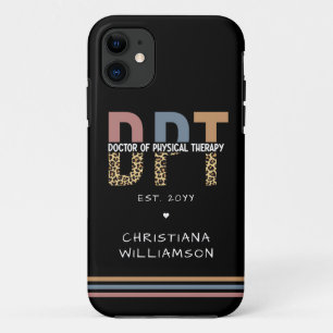 Eigen naam DPT Doctor in de Fysieke Therapie Cheet Case-Mate iPhone Case