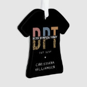 Eigen naam DPT Doctor in de Fysieke Therapie Cheet Ornament (voorkant)