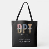 Eigen naam DPT Doctor in de Fysieke Therapie Cheet Tote Bag (Voorkant)